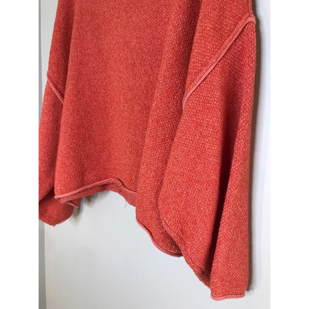 Free People Bardot Drop Shoulder Sweater L Orange - Picture 9 of 12